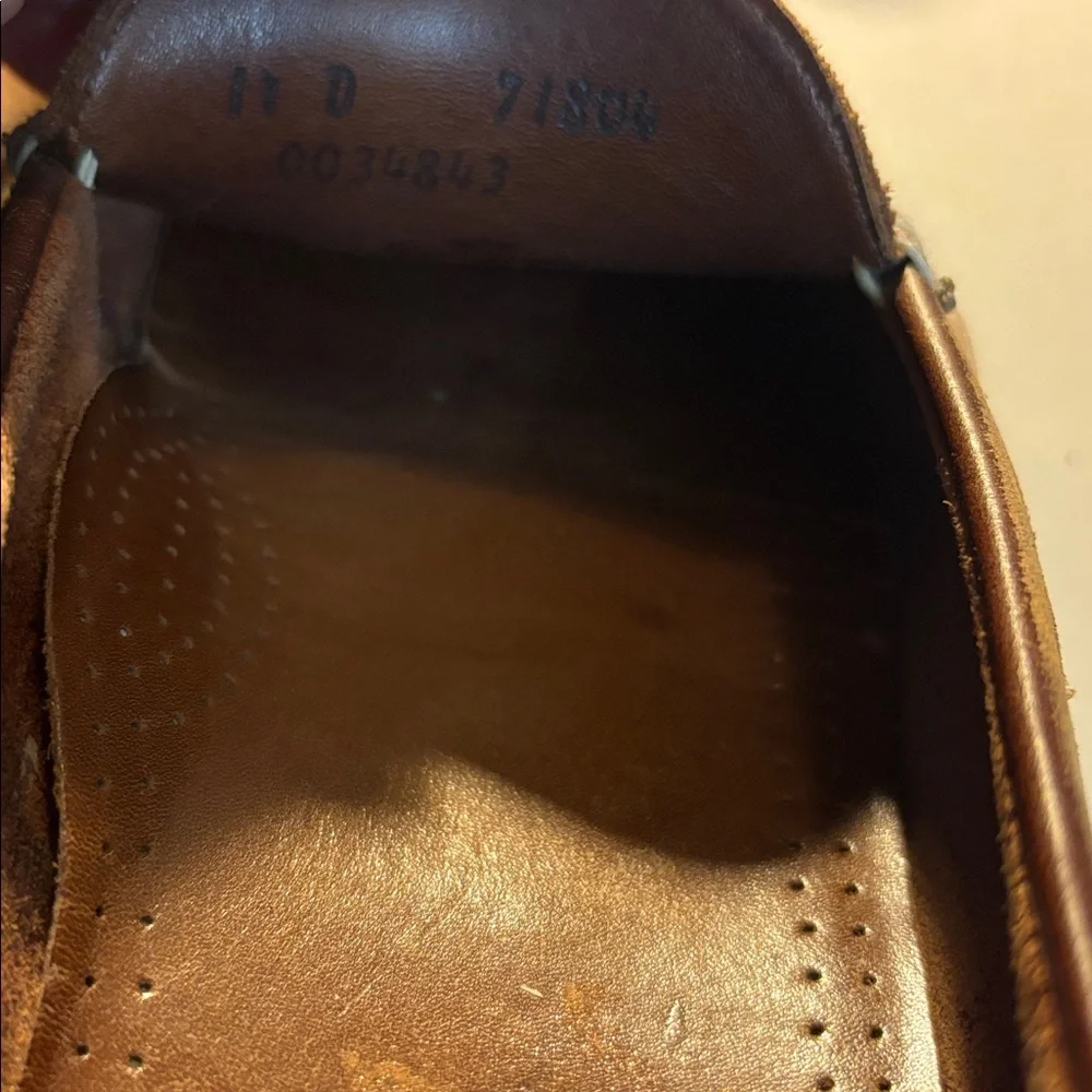Men's Brown Leather Loafers Allen Edwards boulder 11 D